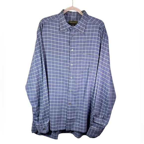 Ermenegildo Zegna Blue Dress Shirt Made in Italy Size XL - Picture 1 of 7